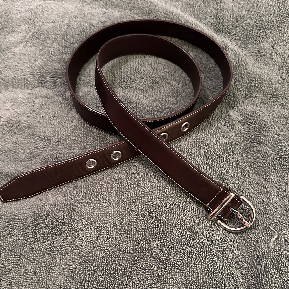 Women’s Brown Leather Coach Belt